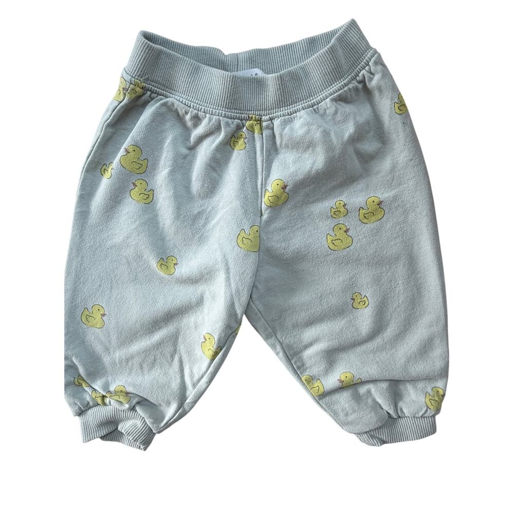 Zara Baby 3-Piece Pants Bundle Duck Print Jogger + Legging Set 3-6M